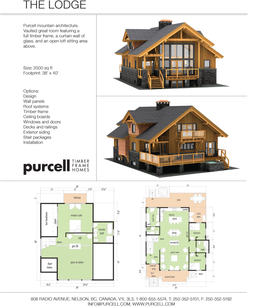 The Lodge Prefab Home Design Plans - By Purcell Homes