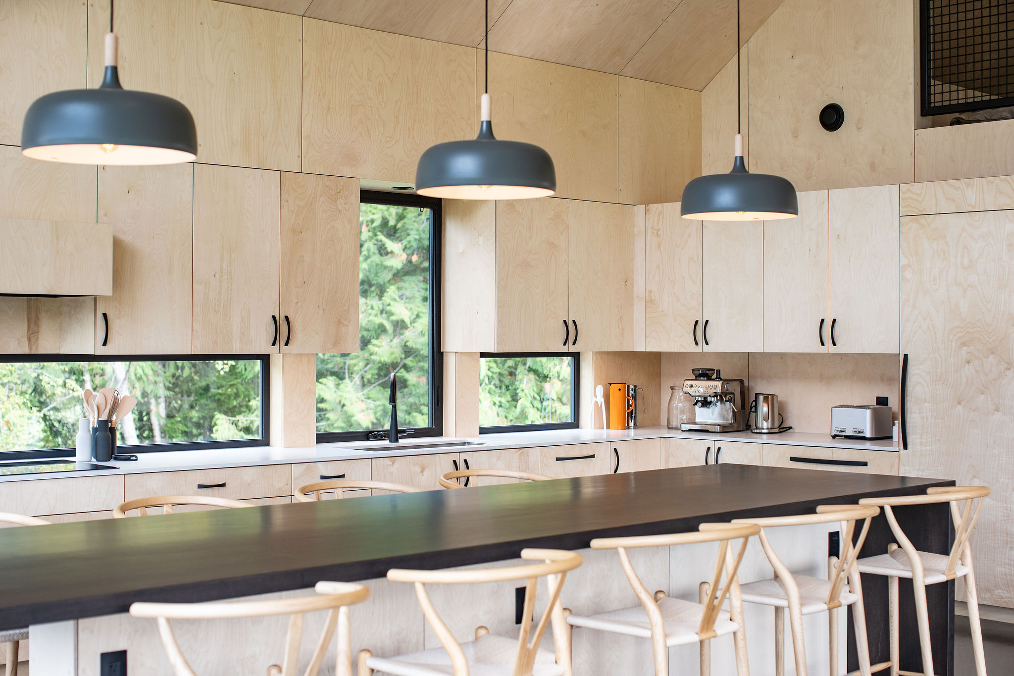 kitchen area of a Scandinavian house