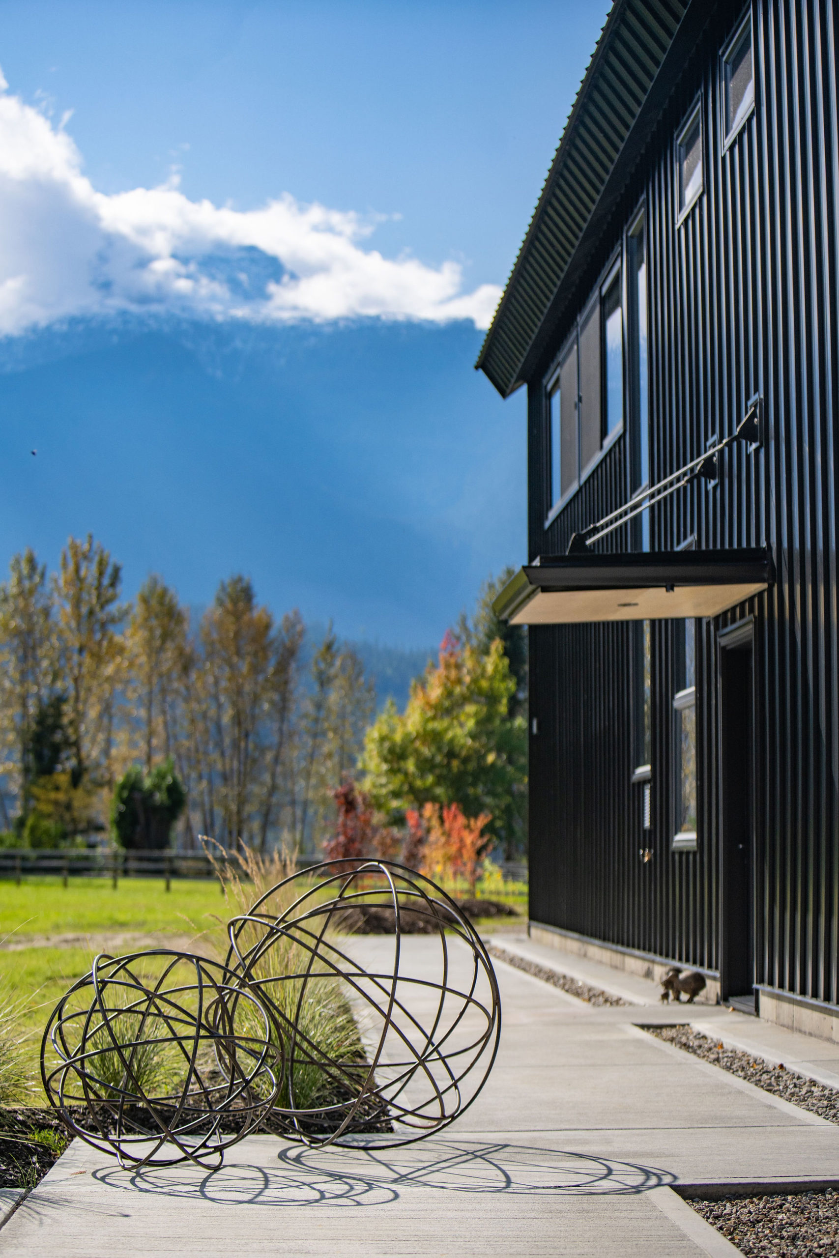 outdoor walkway of a Scandinavian house