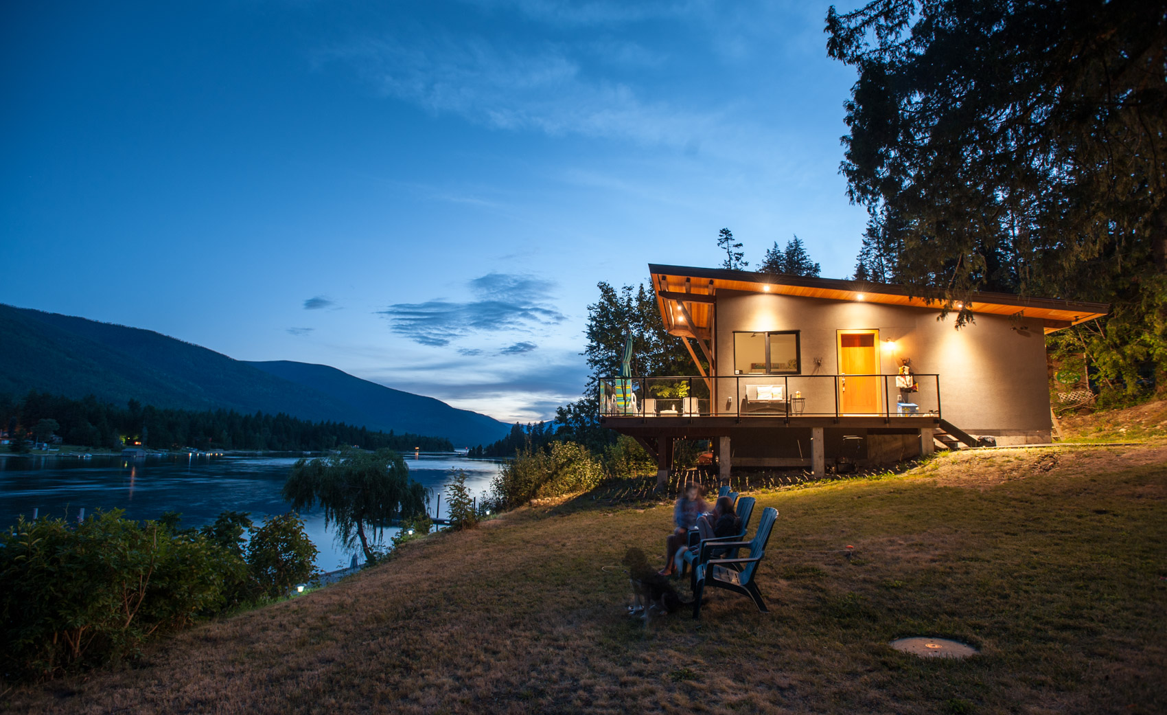 beach house facing the sea