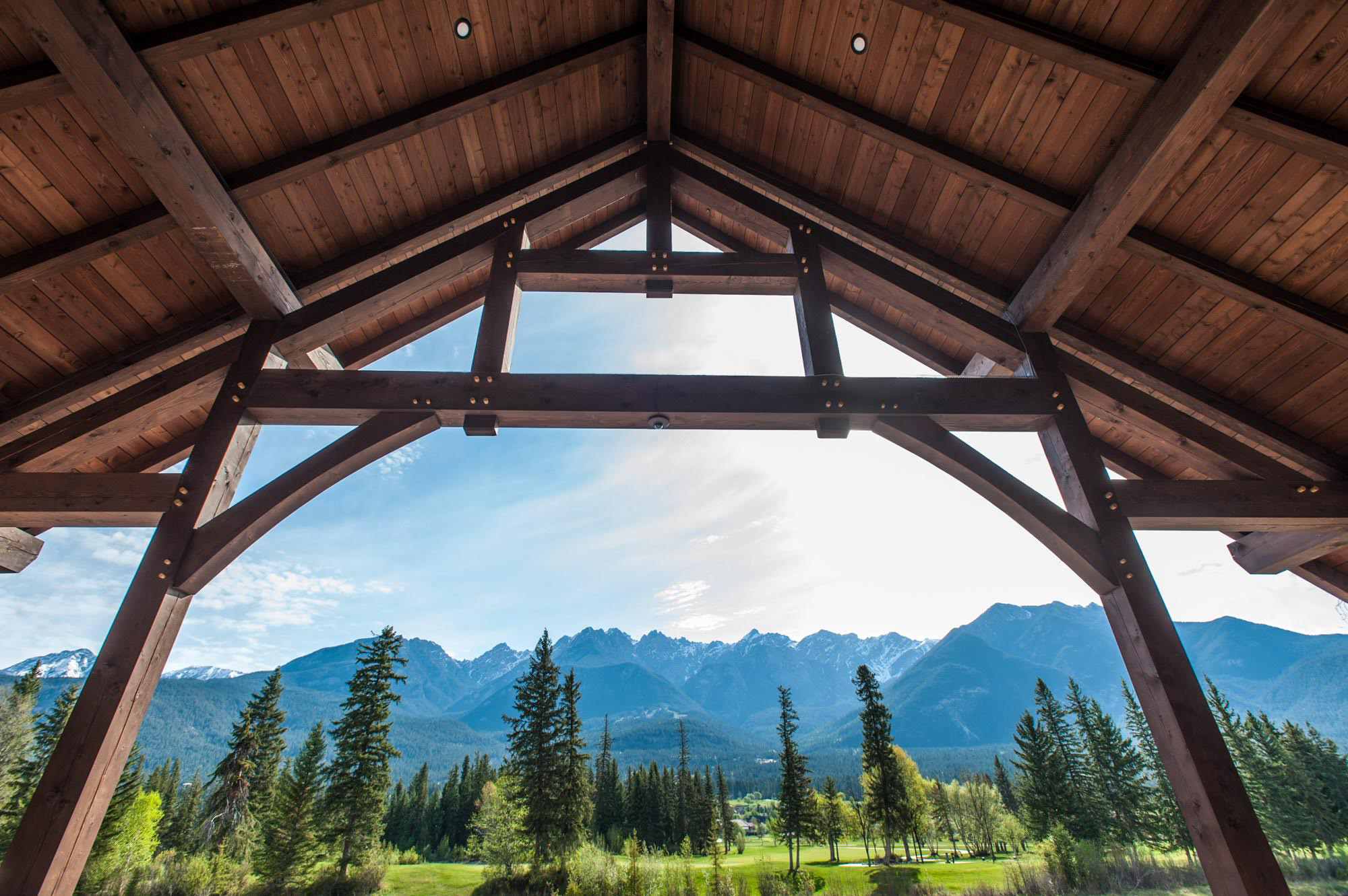 view of the mountains from the balcony of a house