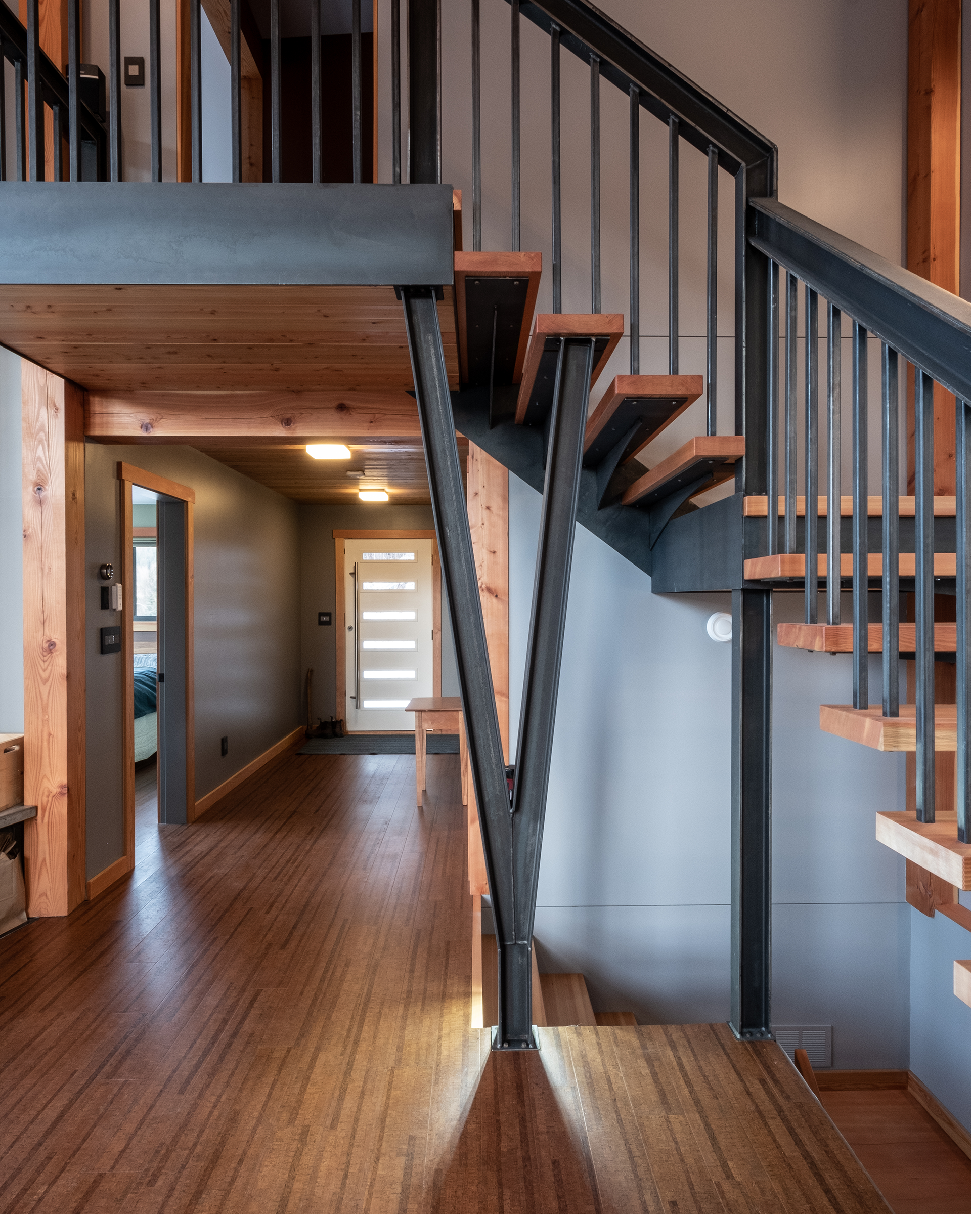 stairs of Pacific Northwest house