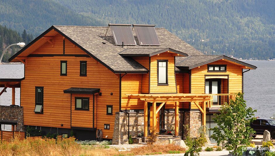 house made mostly of timber materials