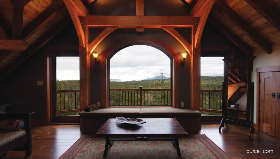 attic with a view of the grassland