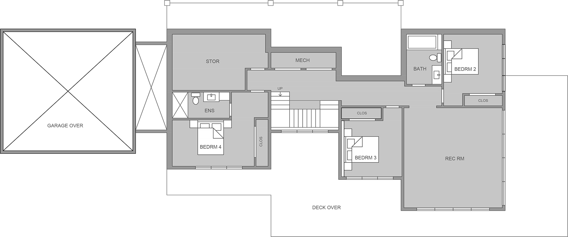 ground floor plan of BC Lake Front house