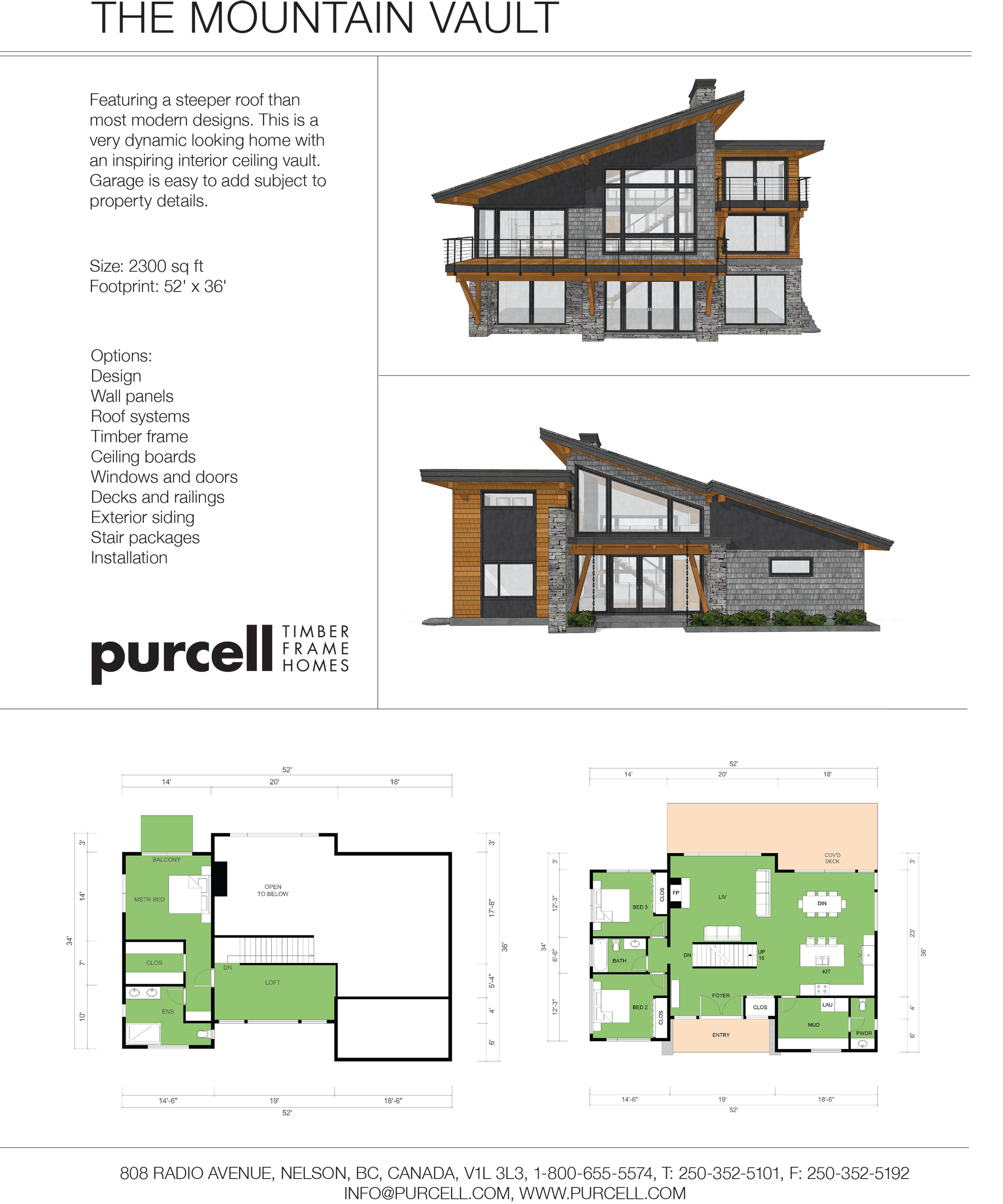 The Mountain Vault design and floor plan