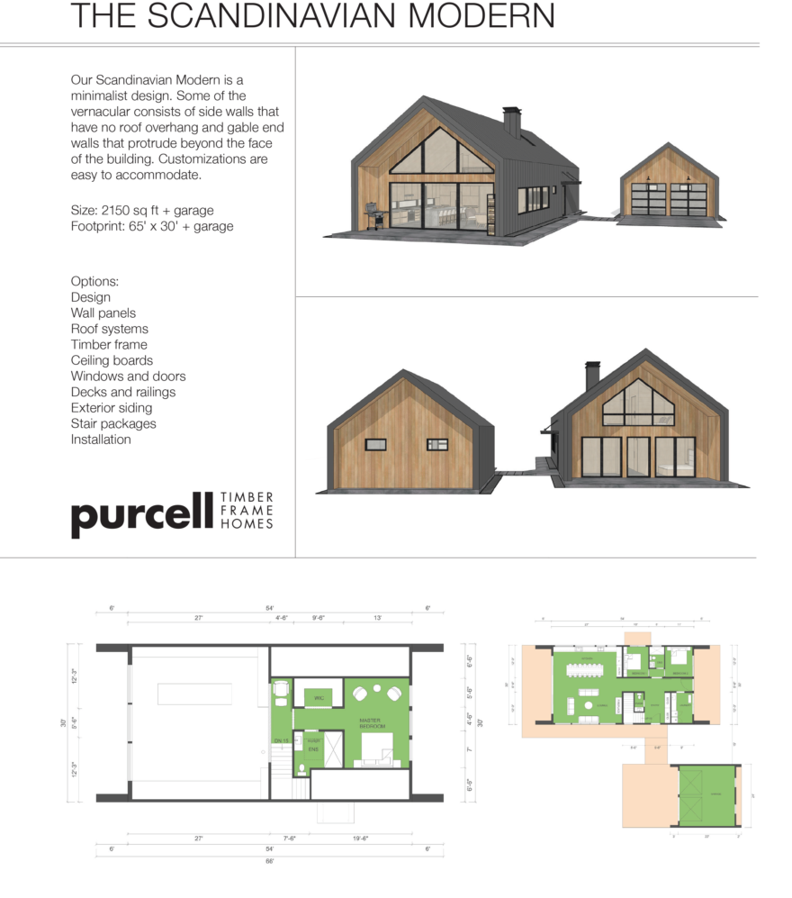 The Scandinavian Modern Prefab Home Design Plans By Purcell Homes